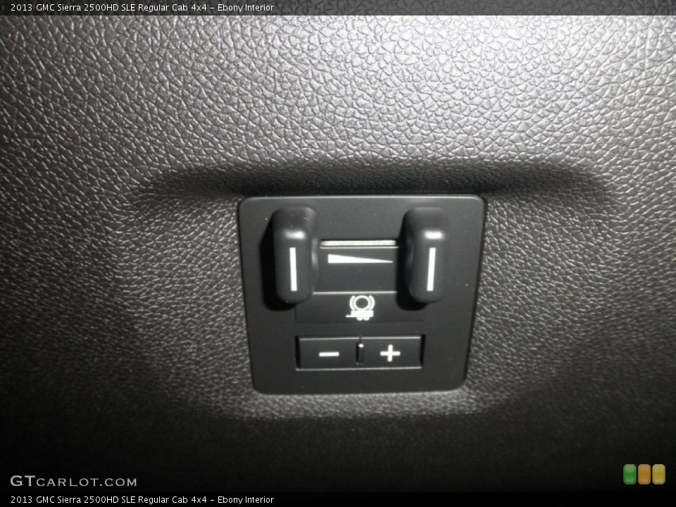 Ebony Interior Controls for the 2013 GMC Sierra 2500HD SLE Regular Cab 4x4 #76512824