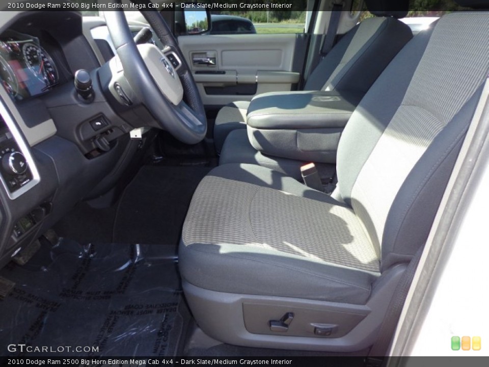 Dark Slate/Medium Graystone Interior Front Seat for the 2010 Dodge Ram 2500 Big Horn Edition Mega Cab 4x4 #76512986