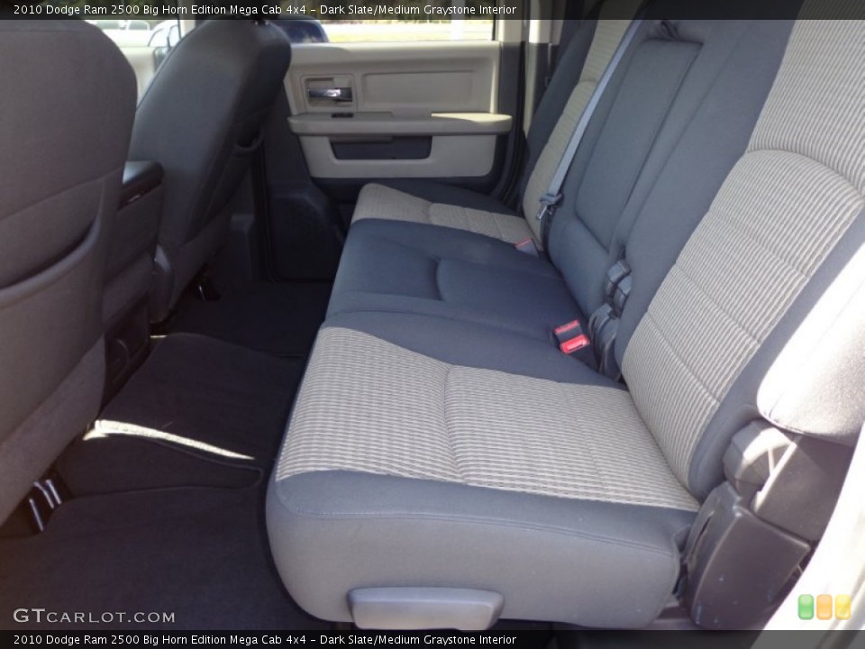 Dark Slate/Medium Graystone Interior Rear Seat for the 2010 Dodge Ram 2500 Big Horn Edition Mega Cab 4x4 #76513007