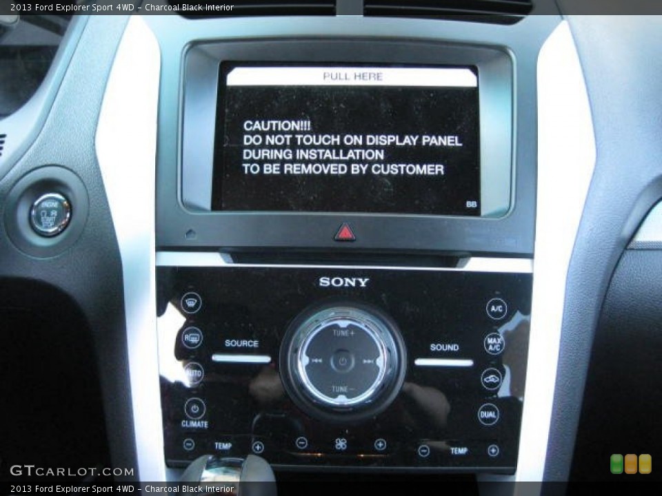 Charcoal Black Interior Controls for the 2013 Ford Explorer Sport 4WD #76513130