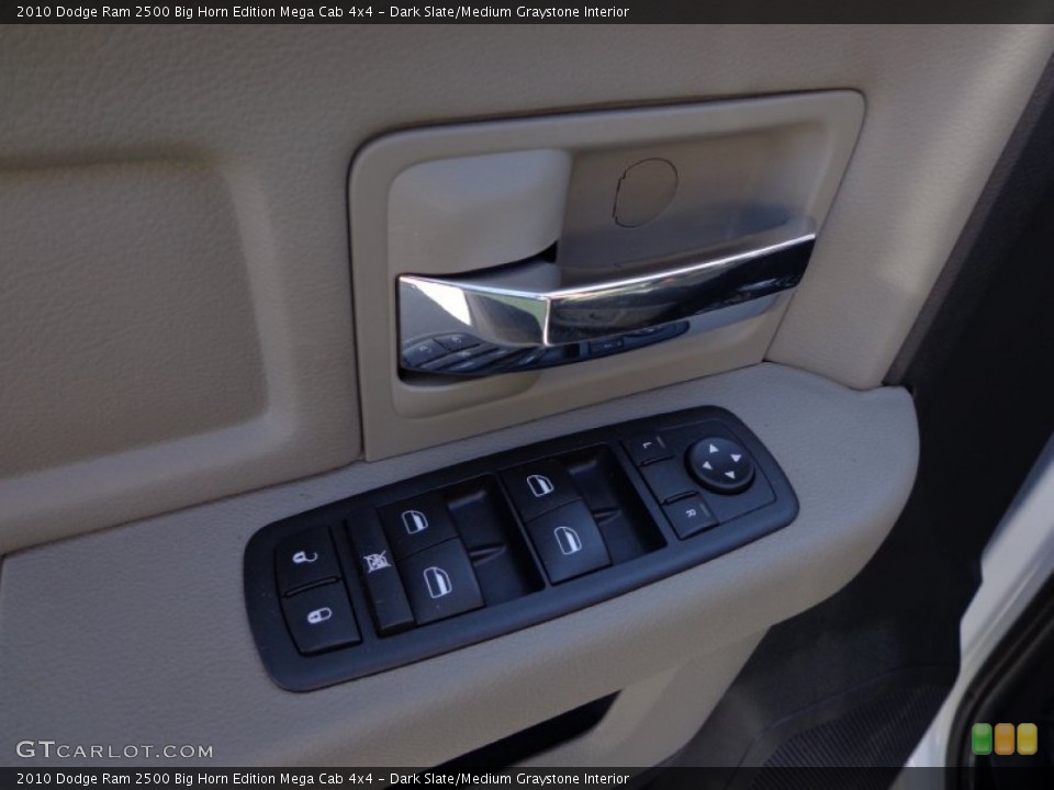 Dark Slate/Medium Graystone Interior Controls for the 2010 Dodge Ram 2500 Big Horn Edition Mega Cab 4x4 #76513256