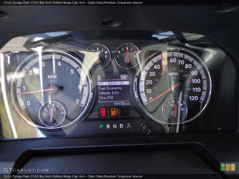 Dark Slate/Medium Graystone Interior Gauges for the 2010 Dodge Ram 2500 Big Horn Edition Mega Cab 4x4 #76513274