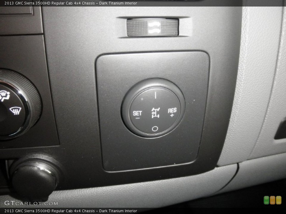 Dark Titanium Interior Controls for the 2013 GMC Sierra 3500HD Regular Cab 4x4 Chassis #76513277