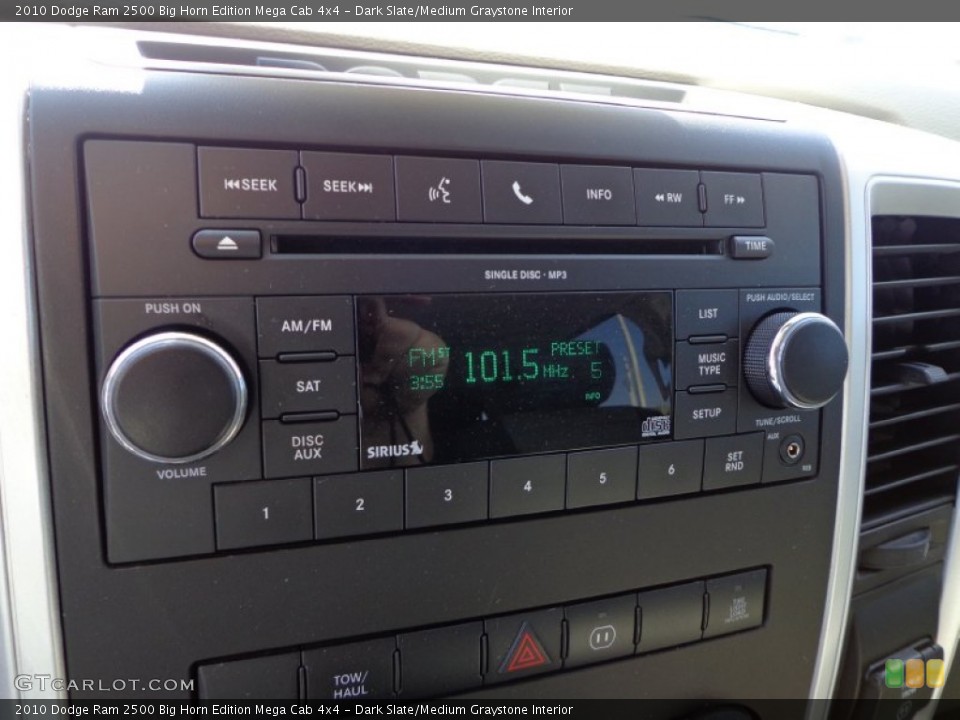 Dark Slate/Medium Graystone Interior Audio System for the 2010 Dodge Ram 2500 Big Horn Edition Mega Cab 4x4 #76513292