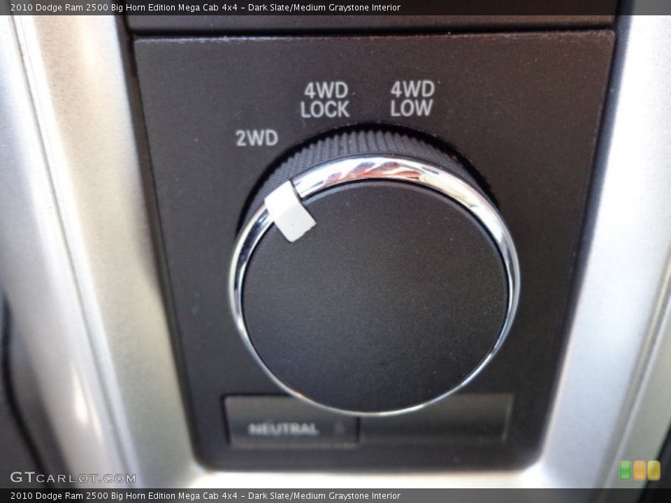 Dark Slate/Medium Graystone Interior Controls for the 2010 Dodge Ram 2500 Big Horn Edition Mega Cab 4x4 #76513326