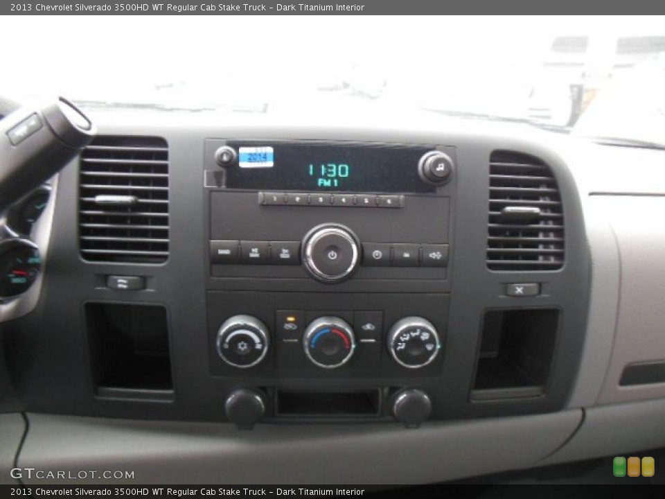 Dark Titanium Interior Controls for the 2013 Chevrolet Silverado 3500HD WT Regular Cab Stake Truck #76513919