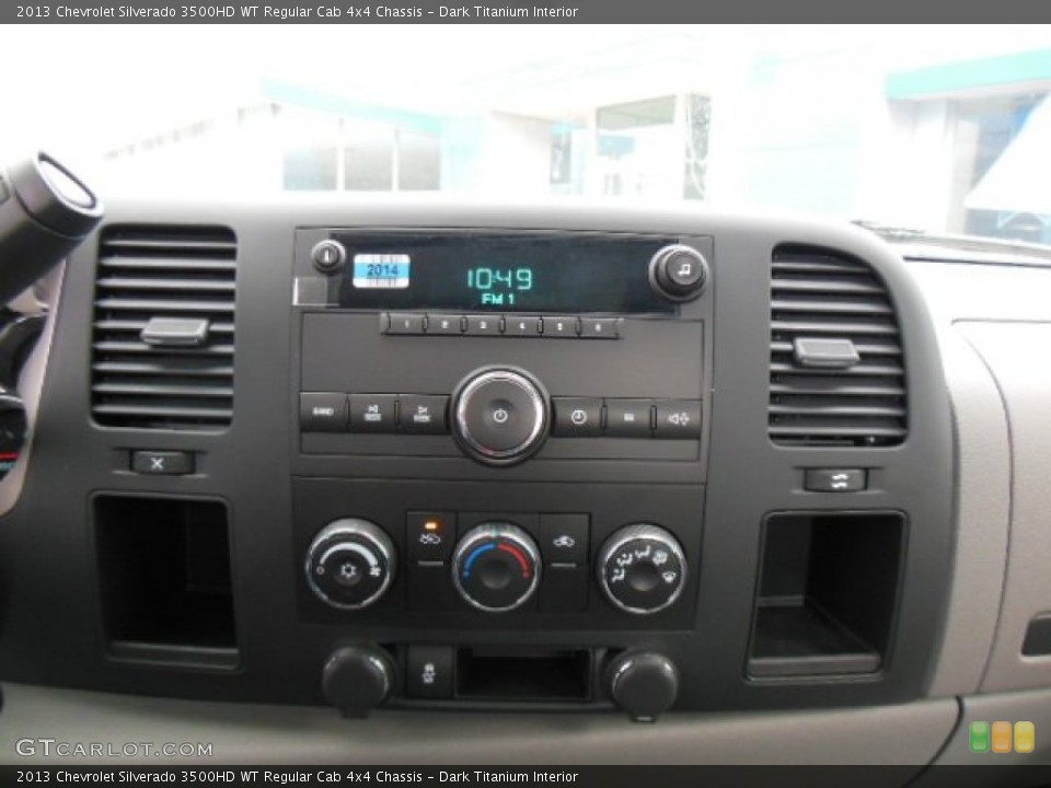 Dark Titanium Interior Controls for the 2013 Chevrolet Silverado 3500HD WT Regular Cab 4x4 Chassis #76515443