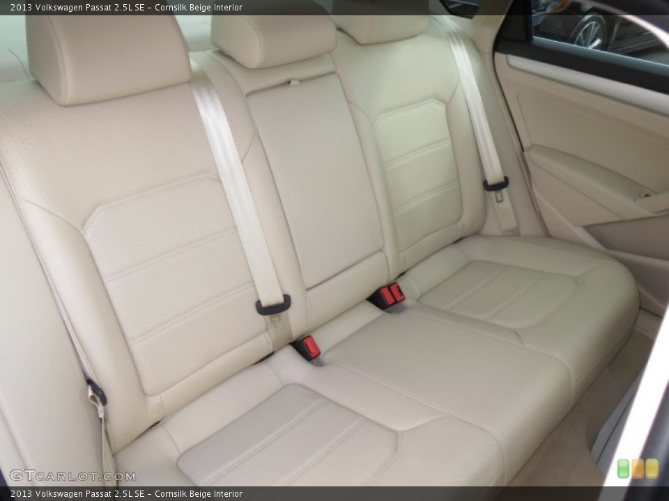 Cornsilk Beige Interior Rear Seat for the 2013 Volkswagen Passat 2.5L SE #76515587