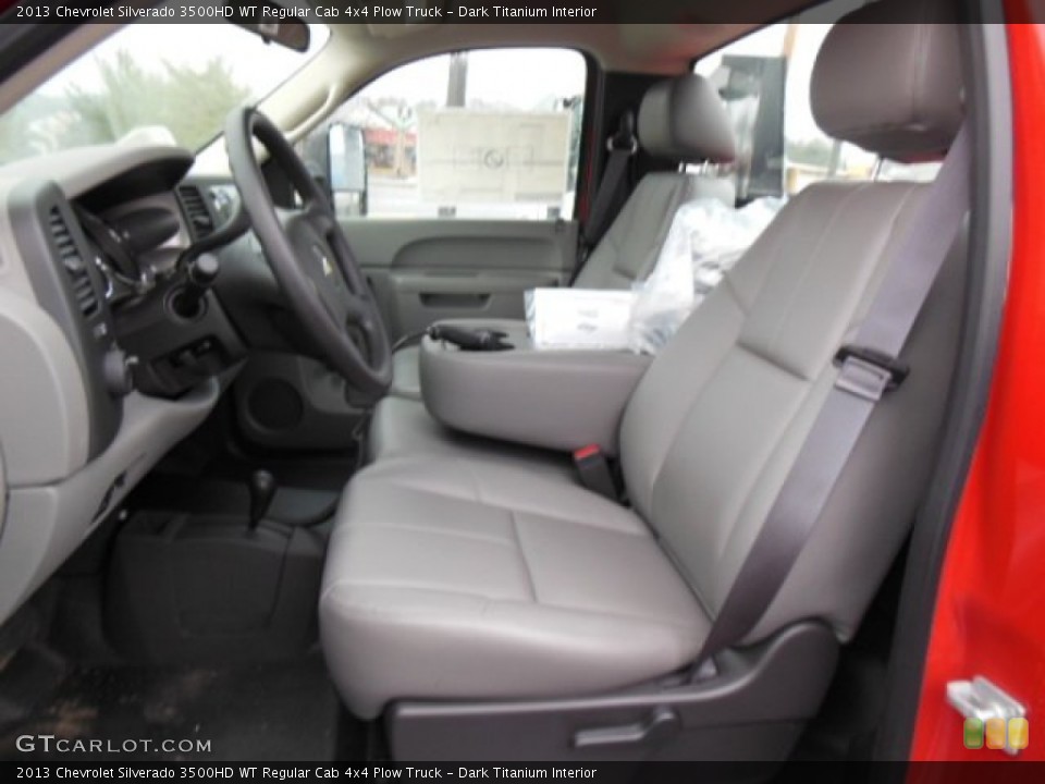 Dark Titanium Interior Front Seat for the 2013 Chevrolet Silverado 3500HD WT Regular Cab 4x4 Plow Truck #76516175