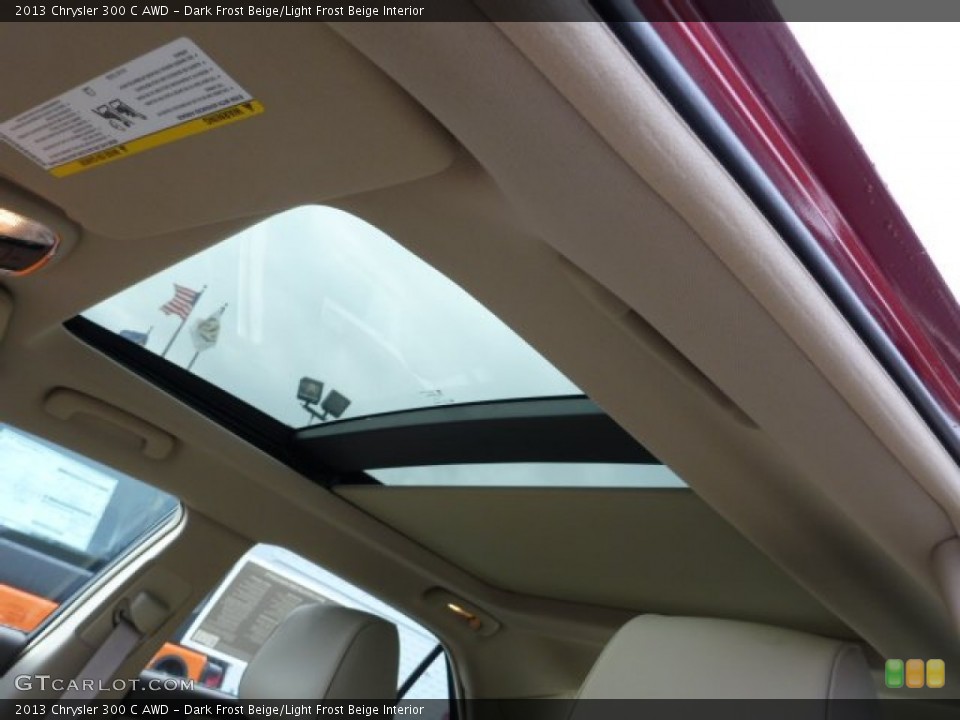 Dark Frost Beige/Light Frost Beige Interior Sunroof for the 2013 Chrysler 300 C AWD #76516391
