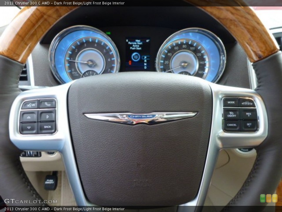 Dark Frost Beige/Light Frost Beige Interior Steering Wheel for the 2013 Chrysler 300 C AWD #76516469