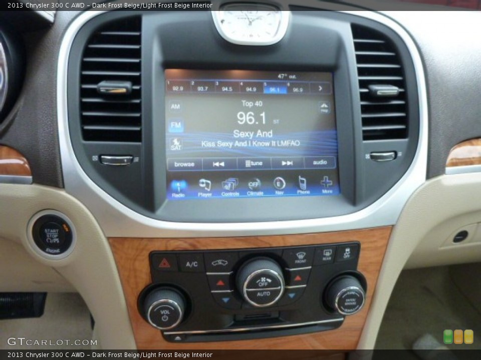 Dark Frost Beige/Light Frost Beige Interior Controls for the 2013 Chrysler 300 C AWD #76516541