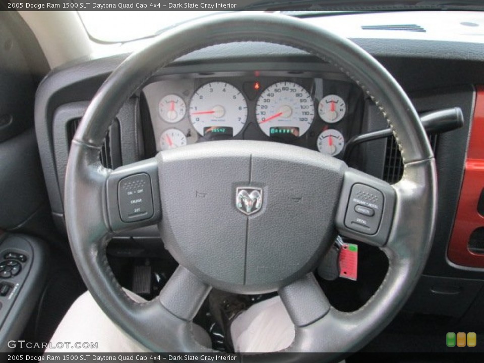 Dark Slate Gray Interior Steering Wheel for the 2005 Dodge Ram 1500 SLT Daytona Quad Cab 4x4 #76516666