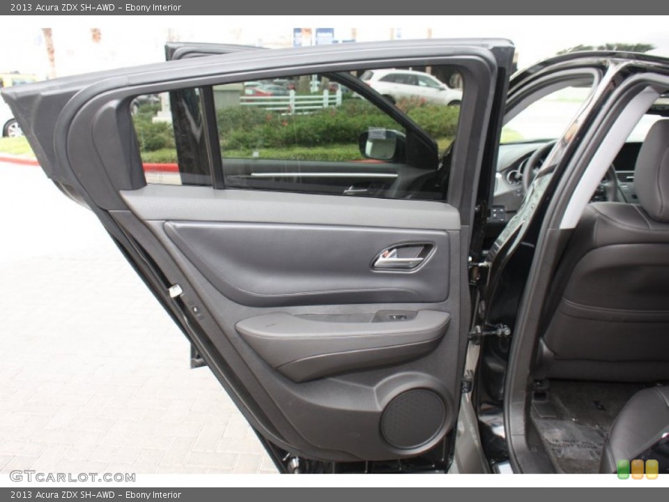 Ebony Interior Door Panel for the 2013 Acura ZDX SH-AWD #76517675