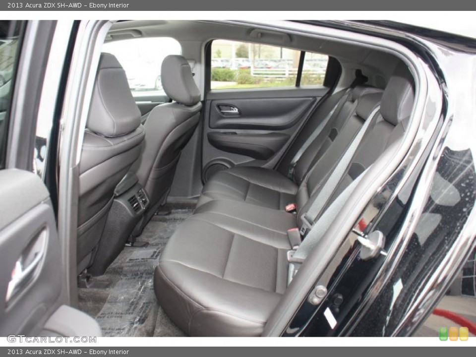 Ebony Interior Rear Seat for the 2013 Acura ZDX SH-AWD #76517693