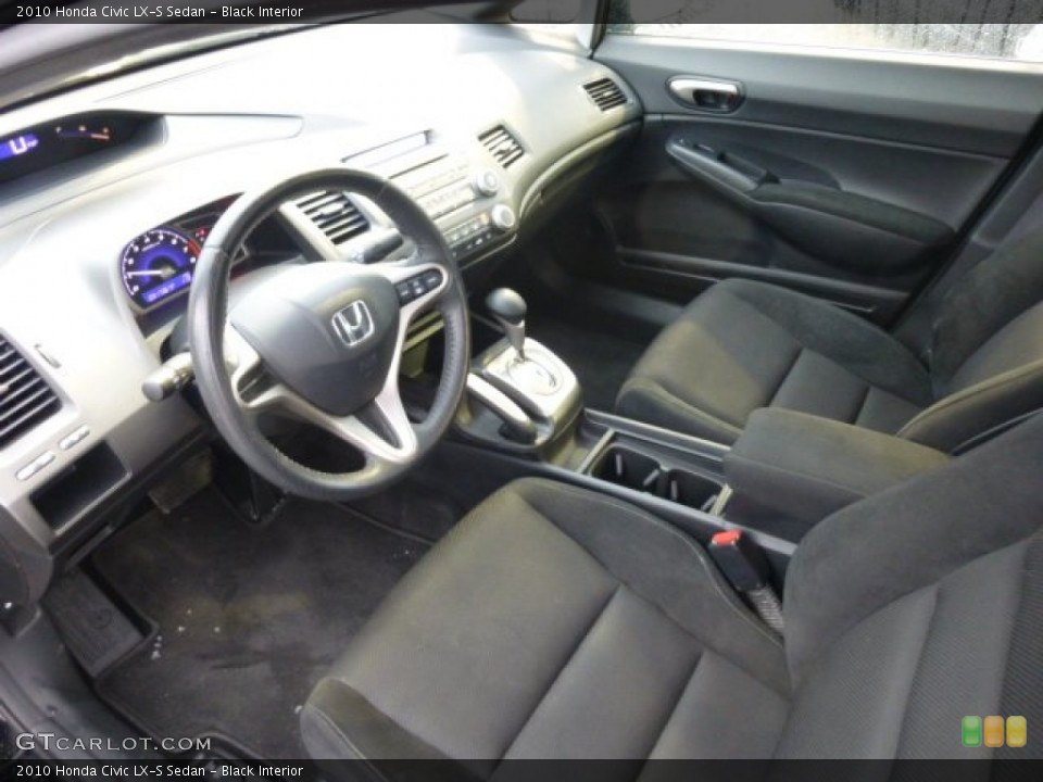 Black Interior Prime Interior for the 2010 Honda Civic LX-S Sedan #76517843