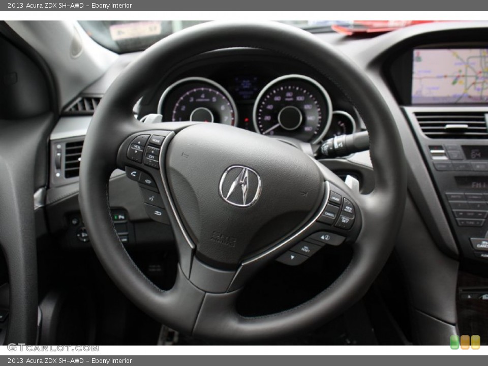 Ebony Interior Steering Wheel for the 2013 Acura ZDX SH-AWD #76517889