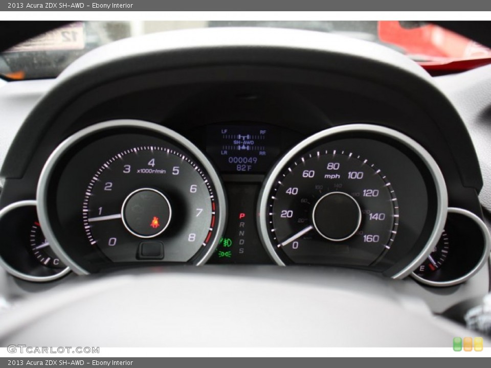 Ebony Interior Gauges for the 2013 Acura ZDX SH-AWD #76517960