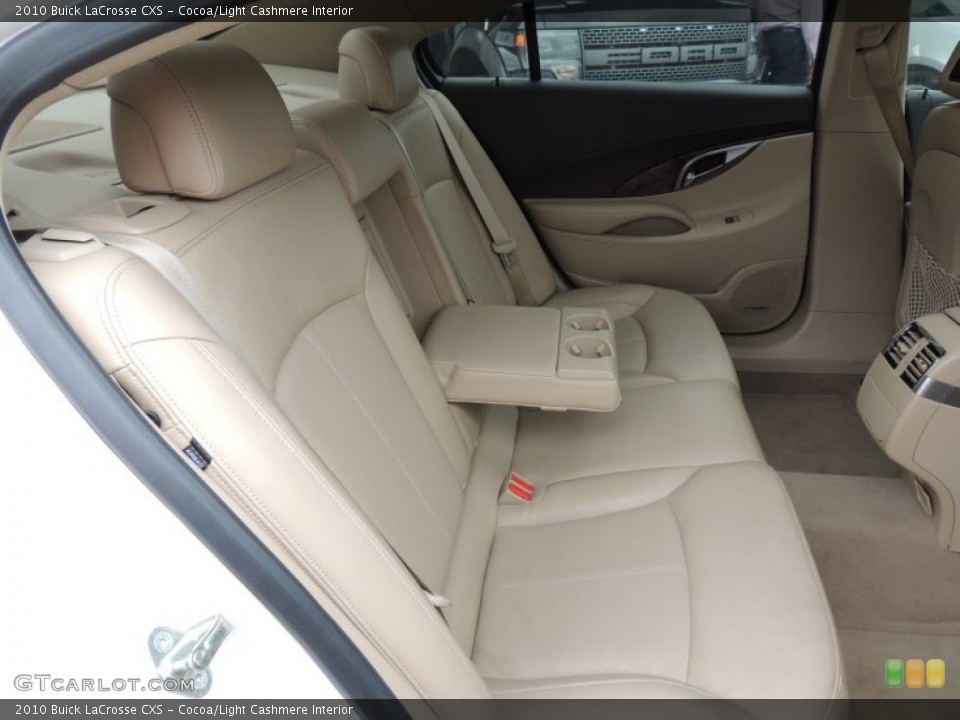 Cocoa/Light Cashmere Interior Rear Seat for the 2010 Buick LaCrosse CXS #76518047