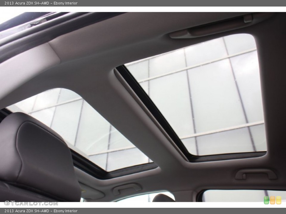 Ebony Interior Sunroof for the 2013 Acura ZDX SH-AWD #76518062