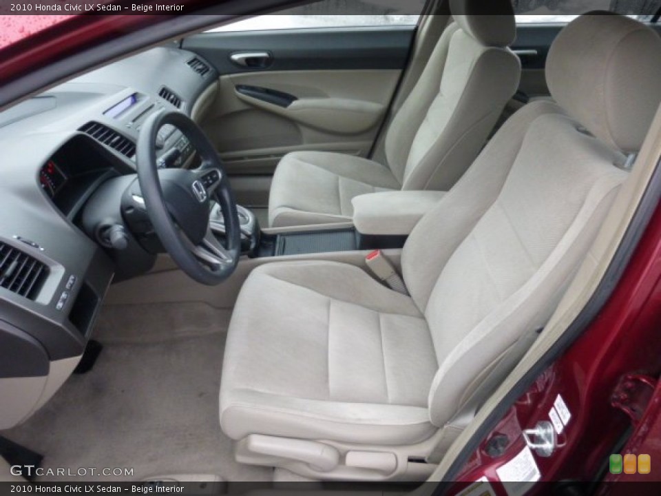 Beige Interior Front Seat for the 2010 Honda Civic LX Sedan #76518224
