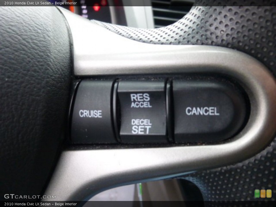 Beige Interior Controls for the 2010 Honda Civic LX Sedan #76518263