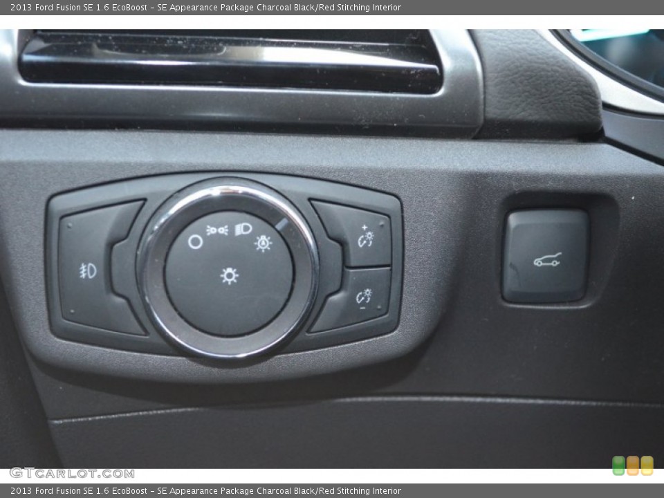 SE Appearance Package Charcoal Black/Red Stitching Interior Controls for the 2013 Ford Fusion SE 1.6 EcoBoost #76520912