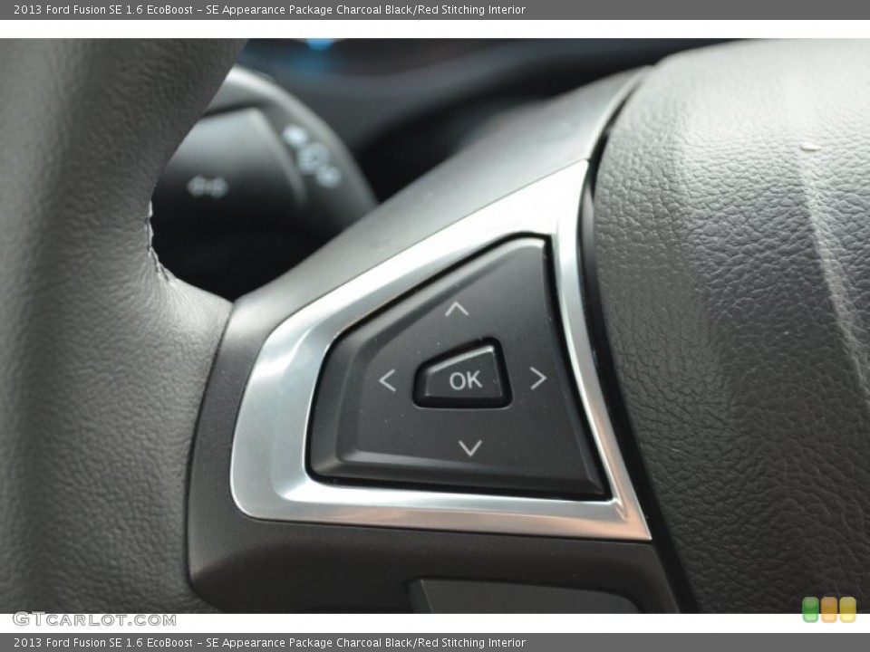 SE Appearance Package Charcoal Black/Red Stitching Interior Controls for the 2013 Ford Fusion SE 1.6 EcoBoost #76520934