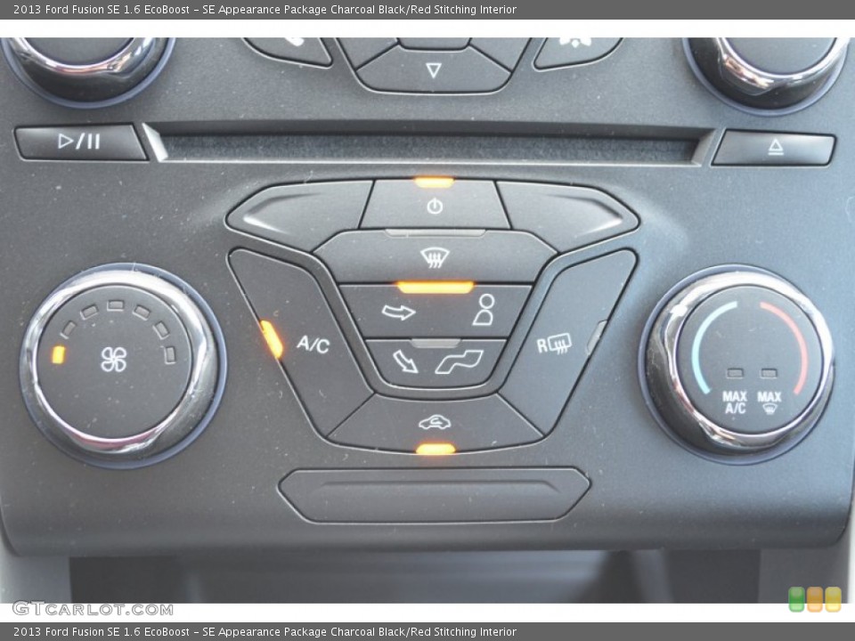 SE Appearance Package Charcoal Black/Red Stitching Interior Controls for the 2013 Ford Fusion SE 1.6 EcoBoost #76521102