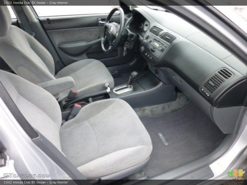 Gray Interior Photo for the 2002 Honda Civic EX Sedan #76521434
