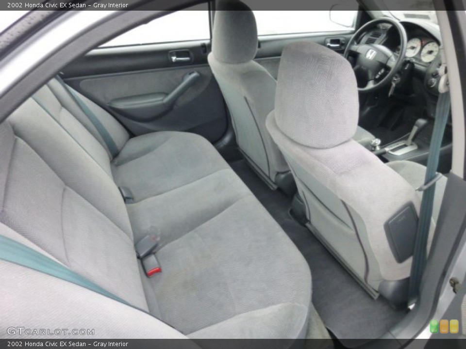 Gray Interior Rear Seat for the 2002 Honda Civic EX Sedan #76521479