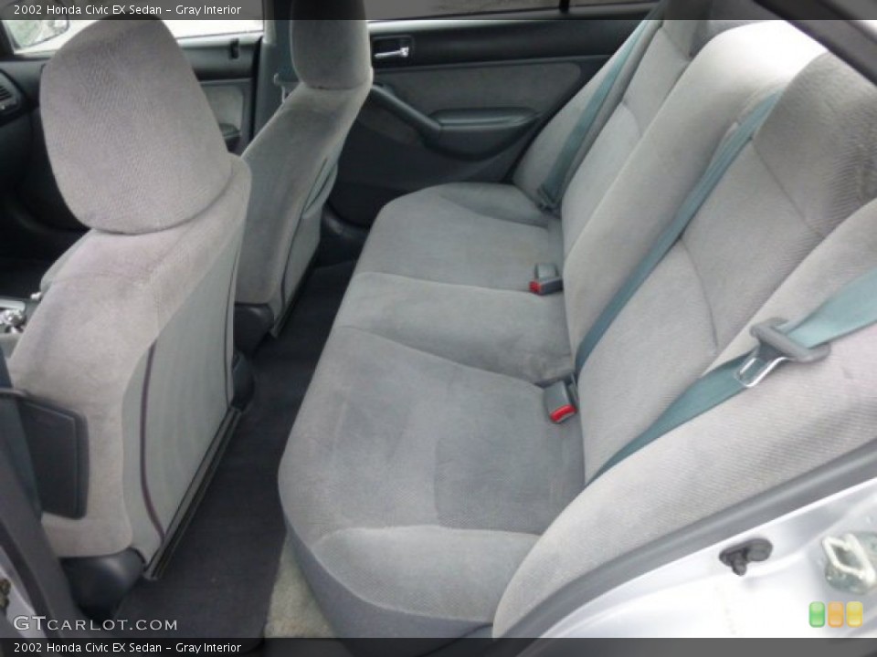 Gray Interior Rear Seat for the 2002 Honda Civic EX Sedan #76521499