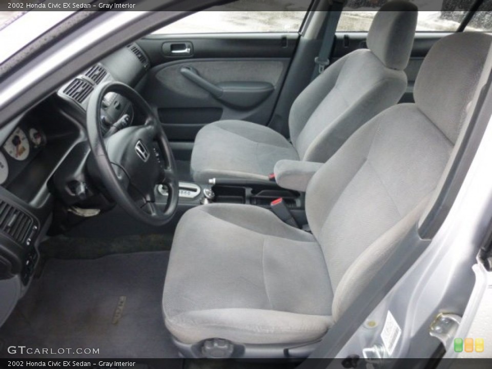 Gray Interior Front Seat for the 2002 Honda Civic EX Sedan #76521527