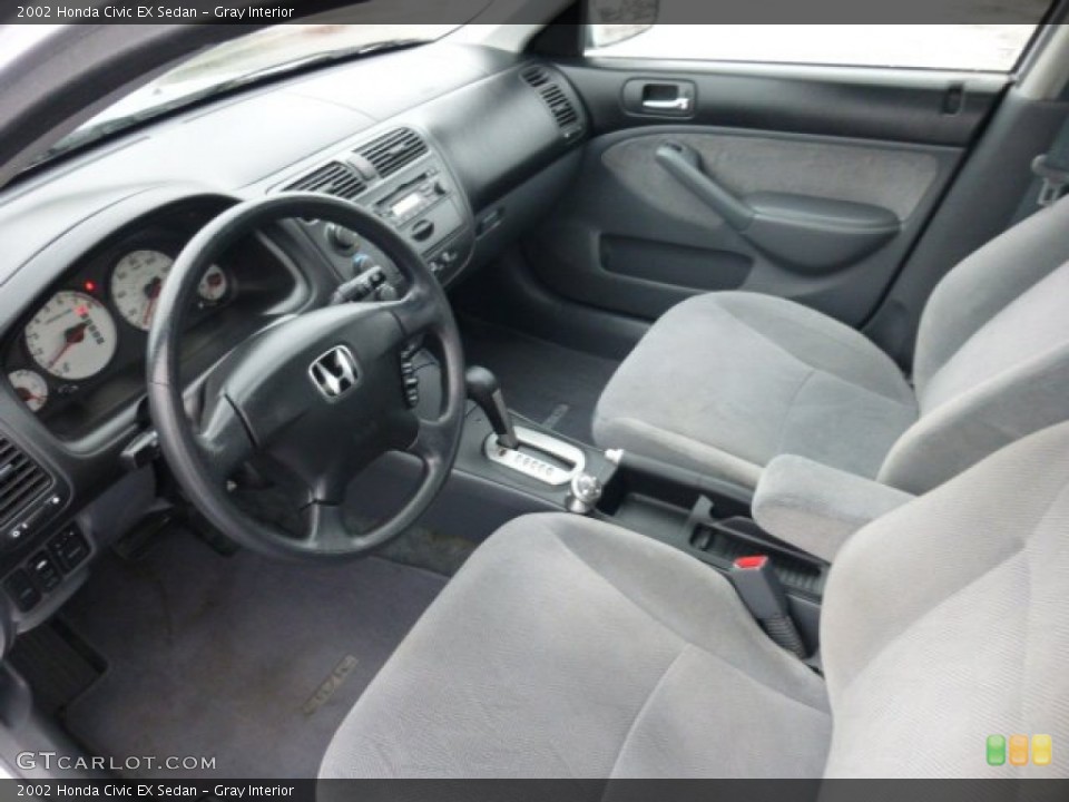 Gray Interior Photo for the 2002 Honda Civic EX Sedan #76521548