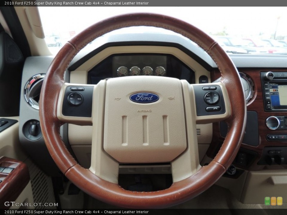 Chaparral Leather Interior Steering Wheel for the 2010 Ford F250 Super Duty King Ranch Crew Cab 4x4 #76521770