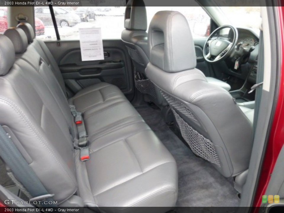 Gray Interior Rear Seat for the 2003 Honda Pilot EX-L 4WD #76522250