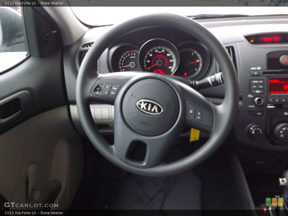 Stone Interior Steering Wheel for the 2013 Kia Forte LX #76522658