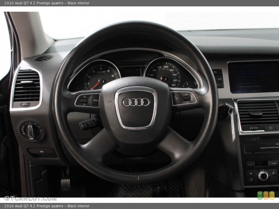 Black Interior Steering Wheel for the 2010 Audi Q7 4.2 Prestige quattro #76524134