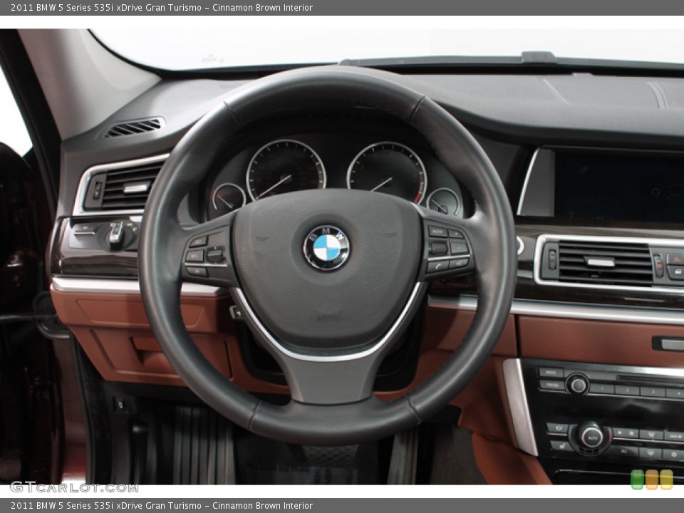 Cinnamon Brown Interior Steering Wheel for the 2011 BMW 5 Series 535i xDrive Gran Turismo #76525144