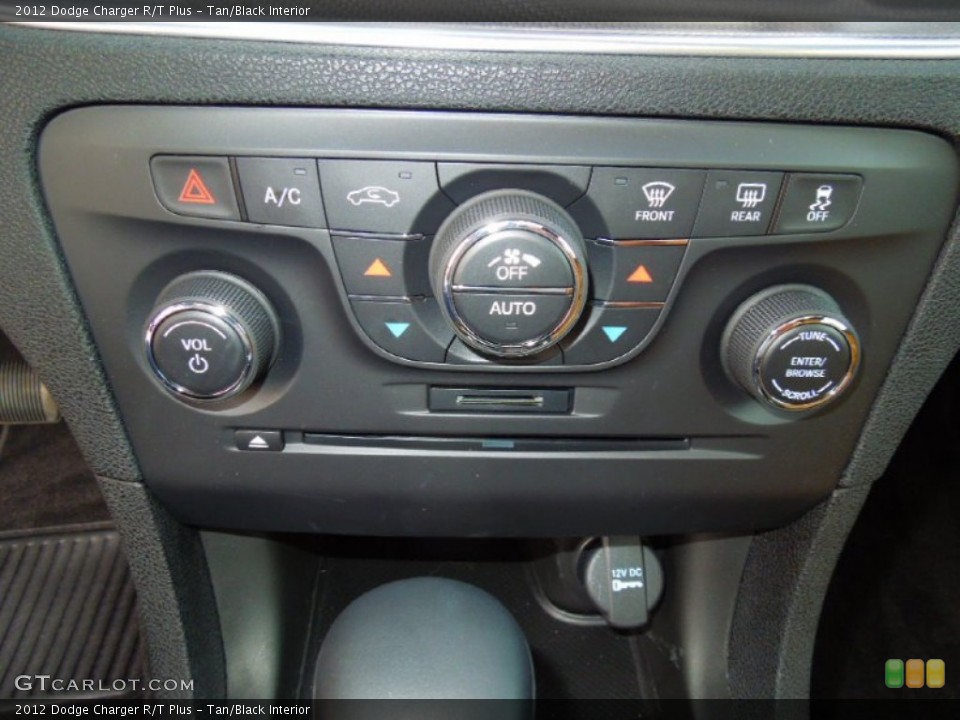 Tan/Black Interior Controls for the 2012 Dodge Charger R/T Plus #76526939