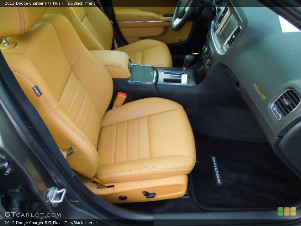 Tan/Black Interior Front Seat for the 2012 Dodge Charger R/T Plus #76526989