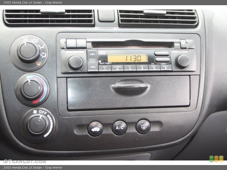 Gray Interior Audio System for the 2003 Honda Civic LX Sedan #76527542