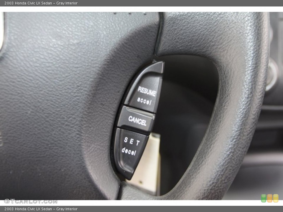 Gray Interior Controls for the 2003 Honda Civic LX Sedan #76527572