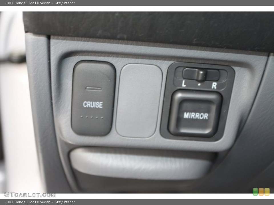 Gray Interior Controls for the 2003 Honda Civic LX Sedan #76527586