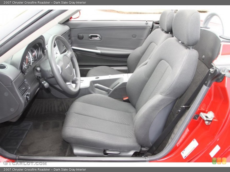 Dark Slate Gray Interior Front Seat for the 2007 Chrysler Crossfire Roadster #76528136