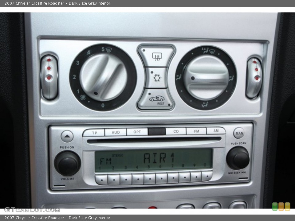 Dark Slate Gray Interior Controls for the 2007 Chrysler Crossfire Roadster #76528149