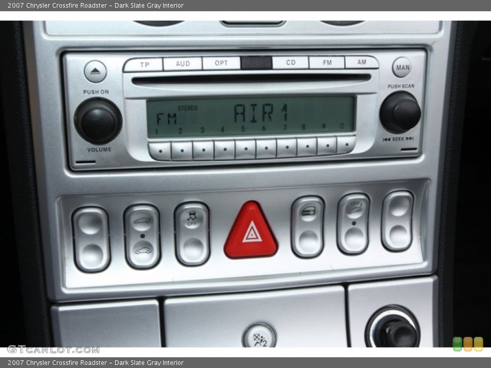 Dark Slate Gray Interior Controls for the 2007 Chrysler Crossfire Roadster #76528163