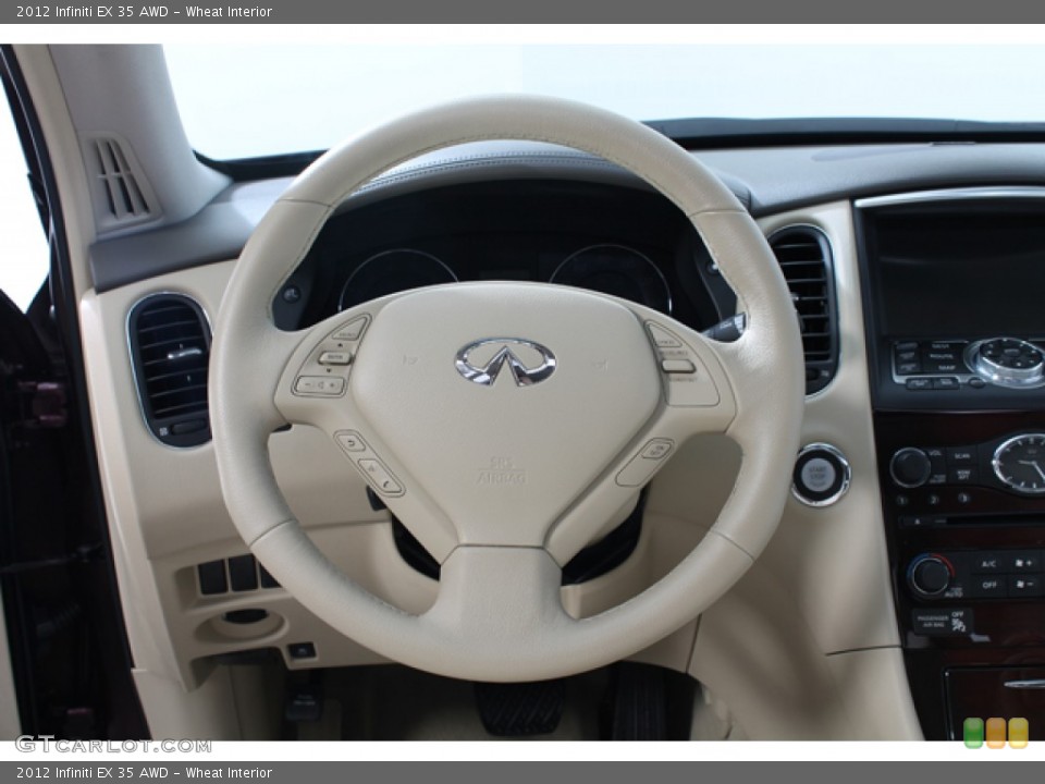 Wheat Interior Steering Wheel for the 2012 Infiniti EX 35 AWD #76528392