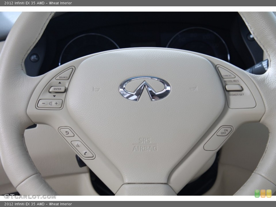 Wheat Interior Steering Wheel for the 2012 Infiniti EX 35 AWD #76528411