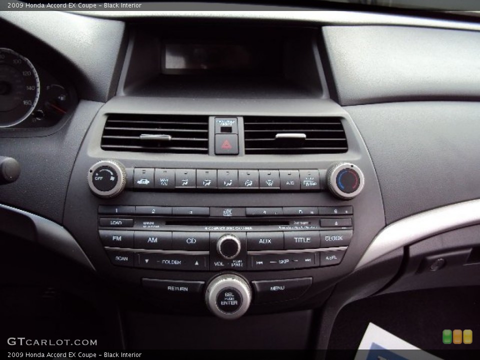 Black Interior Controls for the 2009 Honda Accord EX Coupe #76528673